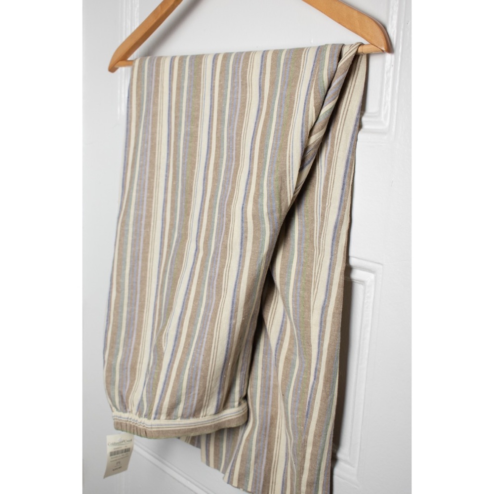 Coldwater Creek Striped Linen Pants